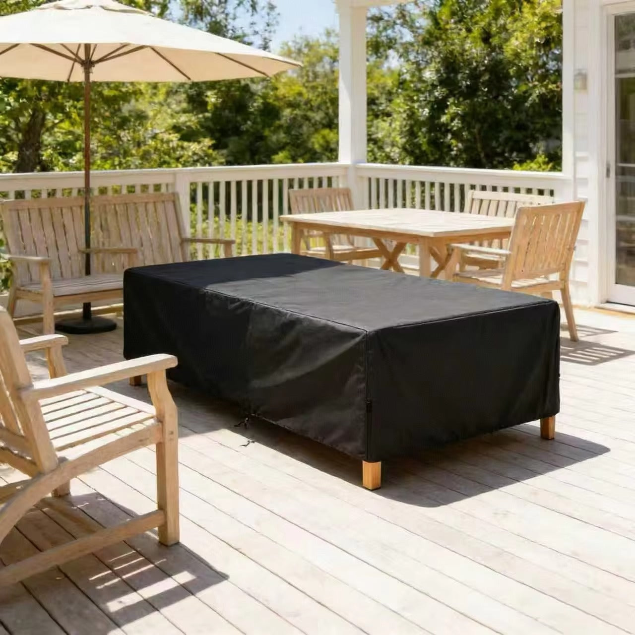 Modern Outdoor Furniture Cover – Waterproof Protection for Year-Round Defense Against Sun and Rain
