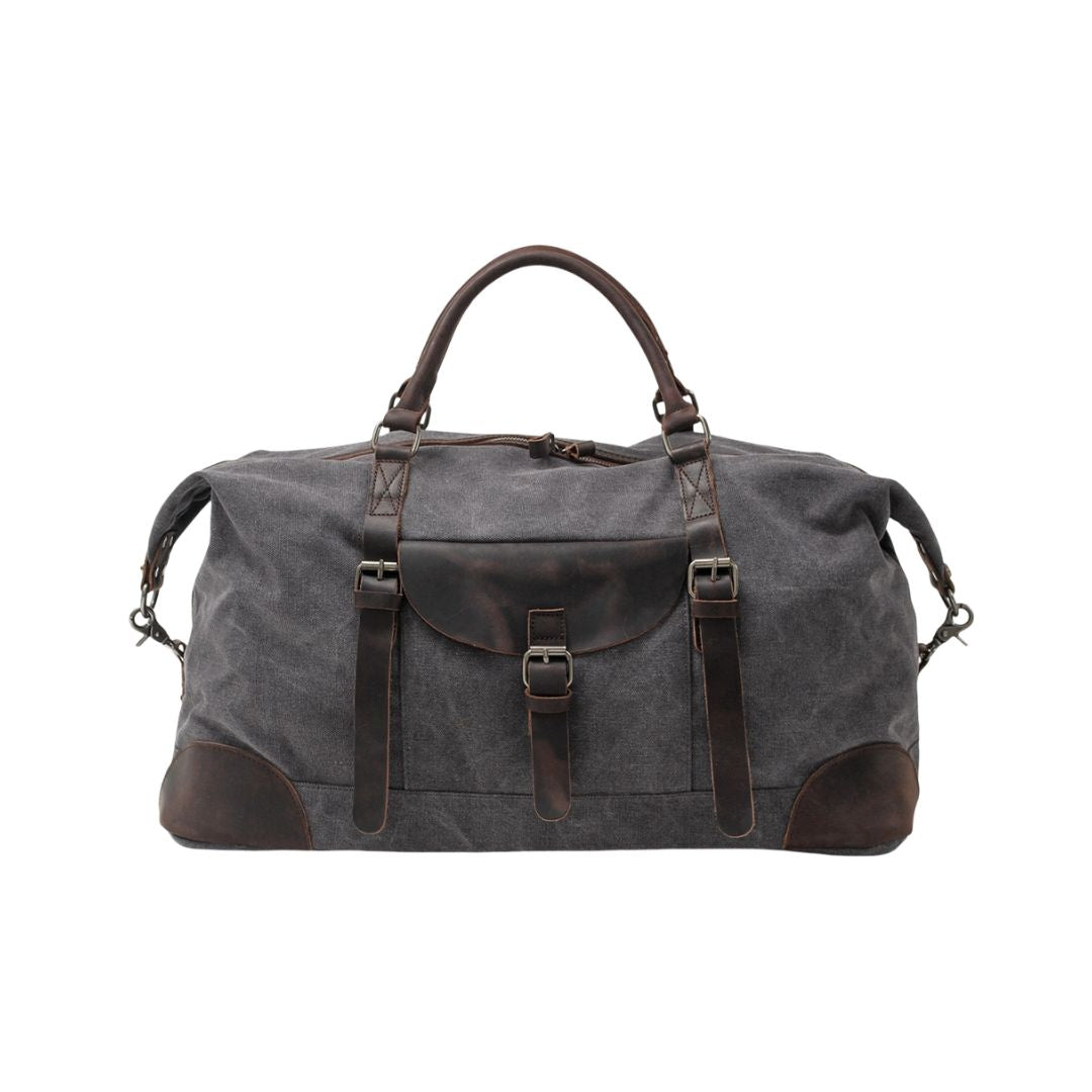Stylish Men's Duffle Bag – Spacious Canvas Design with Leather Accents for Comfortable Travel