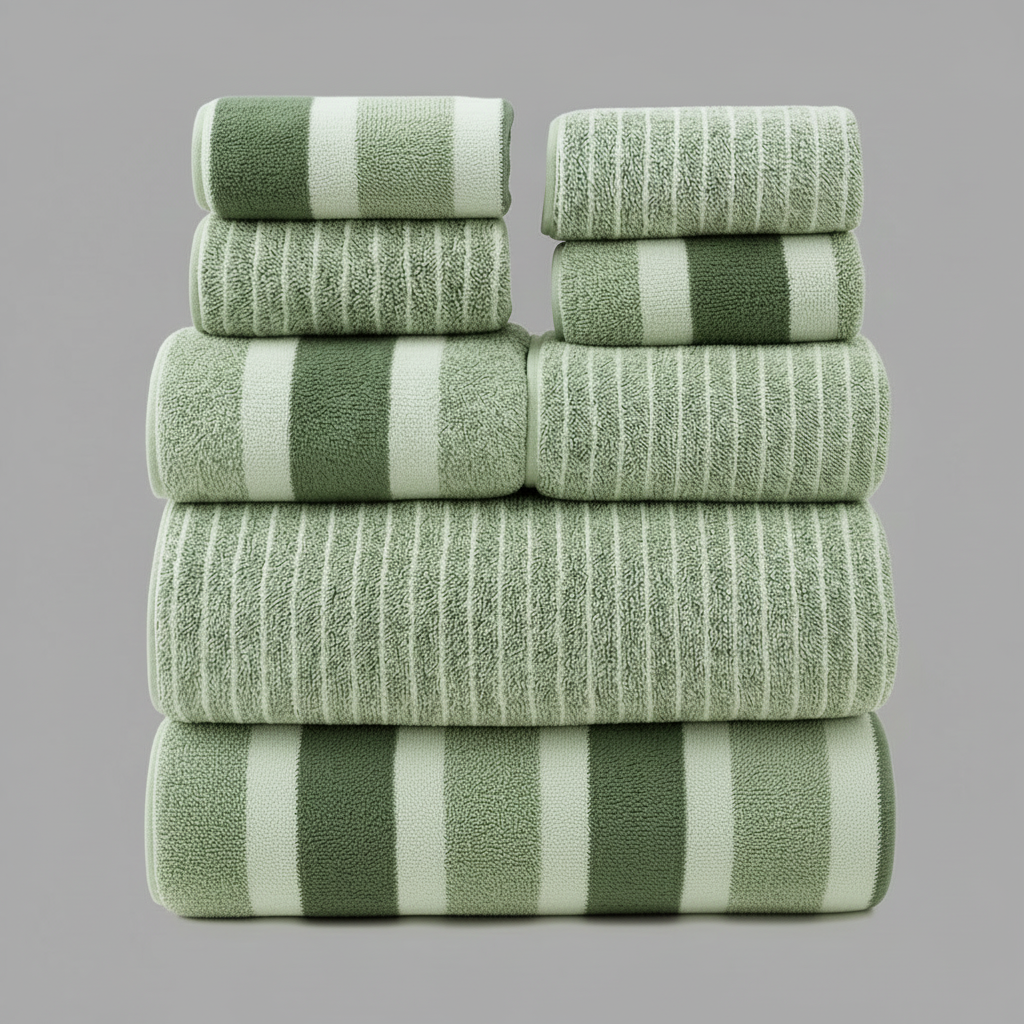 AquaPlush Luxury Bath Towel Set | 8-Piece Coral Fleece Set