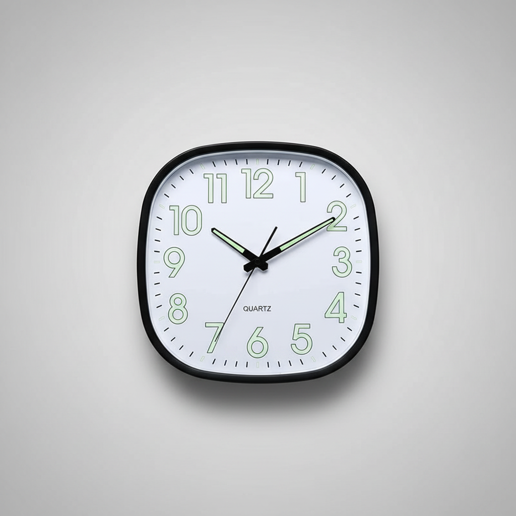 Chronix | Modern Wall Clock Decor - Square Analog Design