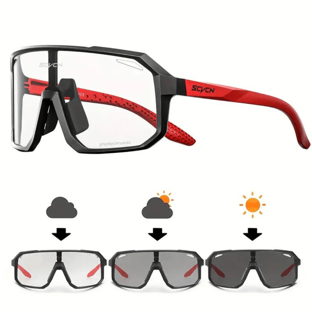 Cyclists Photochromatic Sunglasses – Automatic Light Adjustment for Enhanced Clarity and Comfort 6
