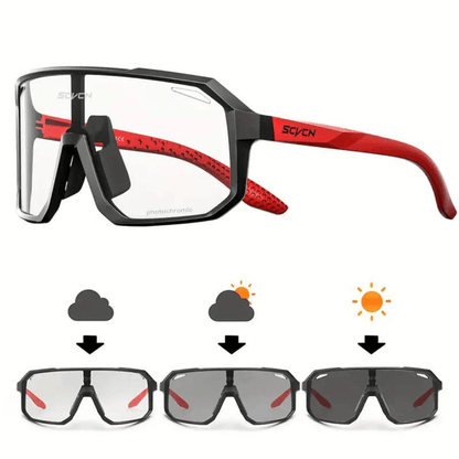 Cyclists Photochromatic Sunglasses – Automatic Light Adjustment for Enhanced Clarity and Comfort 6