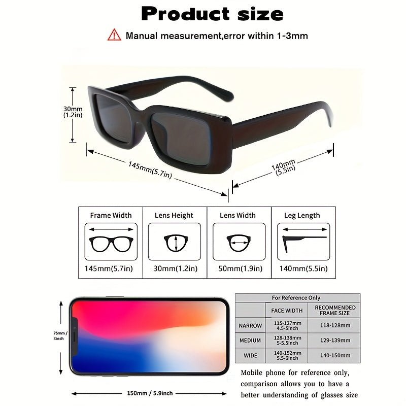 Stylish Square Frame Sunglasses – Versatile Accessory for Any Occasion 3
