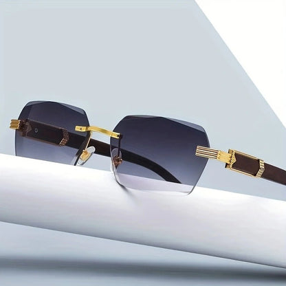 Unisex Sunglasses – Stylish Rimless Design with UV Protection for All-Day Comfort 1