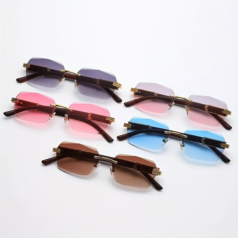 Unisex Sunglasses – Stylish Rimless Design with UV Protection for All-Day Comfort 6