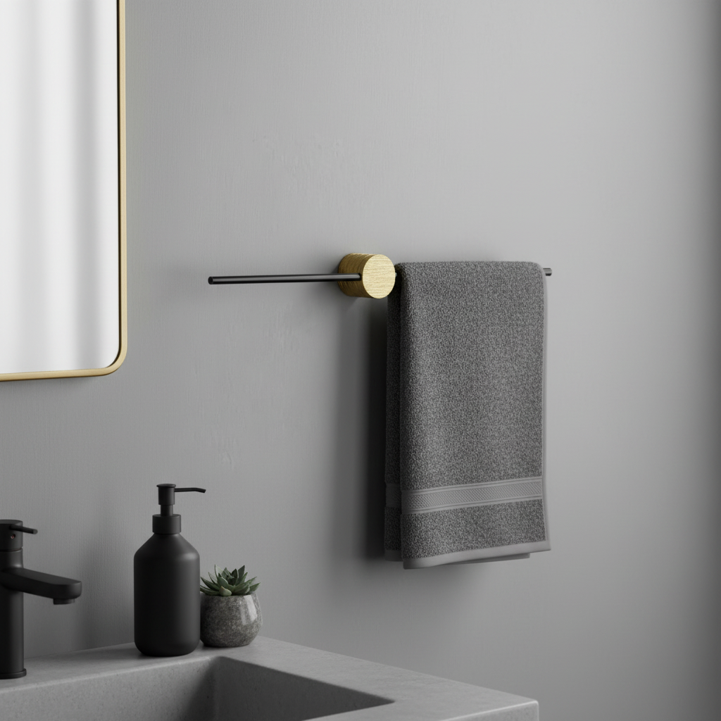 Elegant Metal Towel Rack | Modern Towel Holder for Bathroom