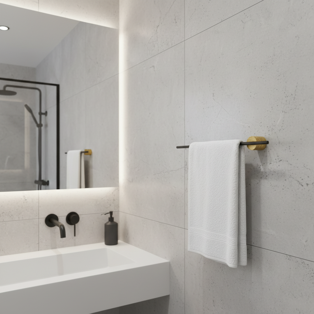 Elegant Metal Towel Rack | Modern Towel Holder for Bathroom