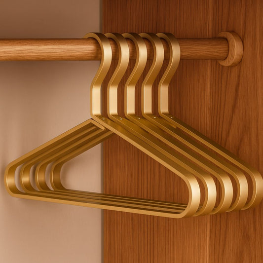 Aluminum Clothes Hangers – Stylish Non-Slip Design for Space-Saving Wardrobe Organization 1