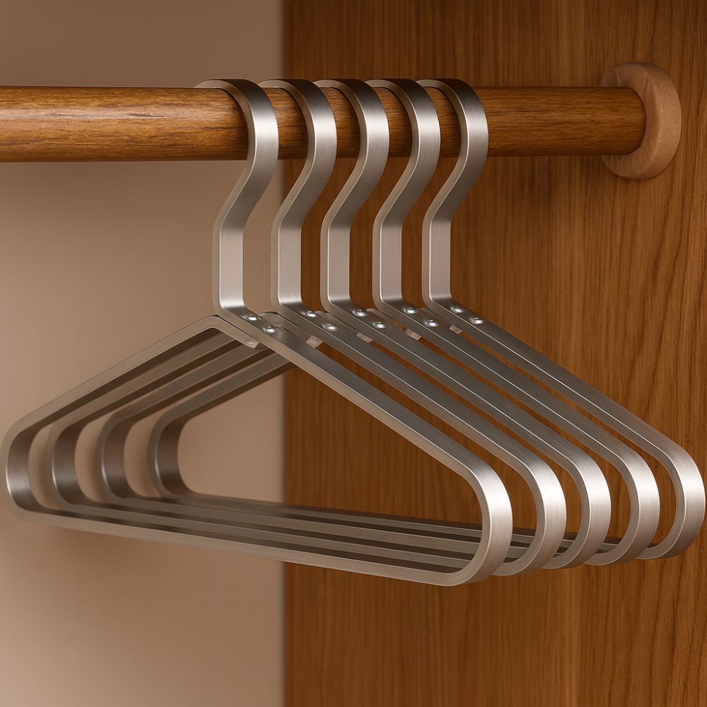 Aluminum Clothes Hangers – Stylish Non-Slip Design for Space-Saving Wardrobe Organization 8