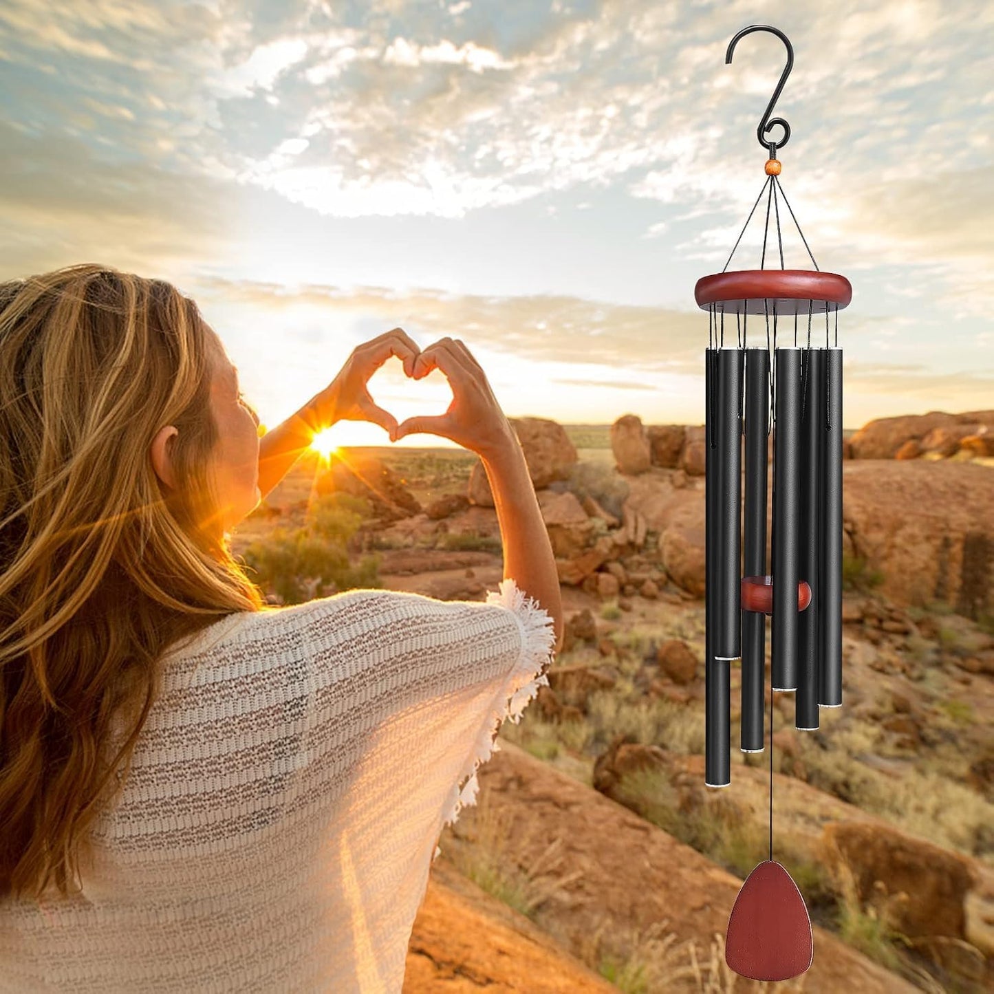 Rana – Garden Lovers Wind Chime – Elegant Metal Design Soothing Sounds 4