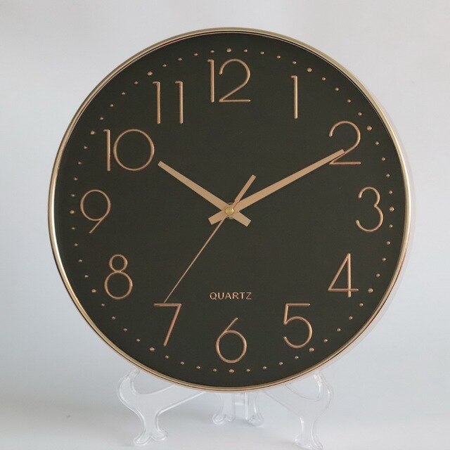 Rose Gold Modern Wall Clock | Elegant Home Decor 1