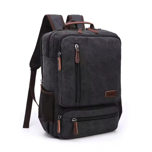 Travel Backpack – Spacious Design for Laptops Up to 15 Inches with Stylish Canvas and Leather Accents 1
