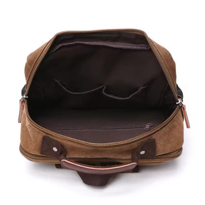 Travel Backpack – Spacious Design for Laptops Up to 15 Inches with Stylish Canvas and Leather Accents 4