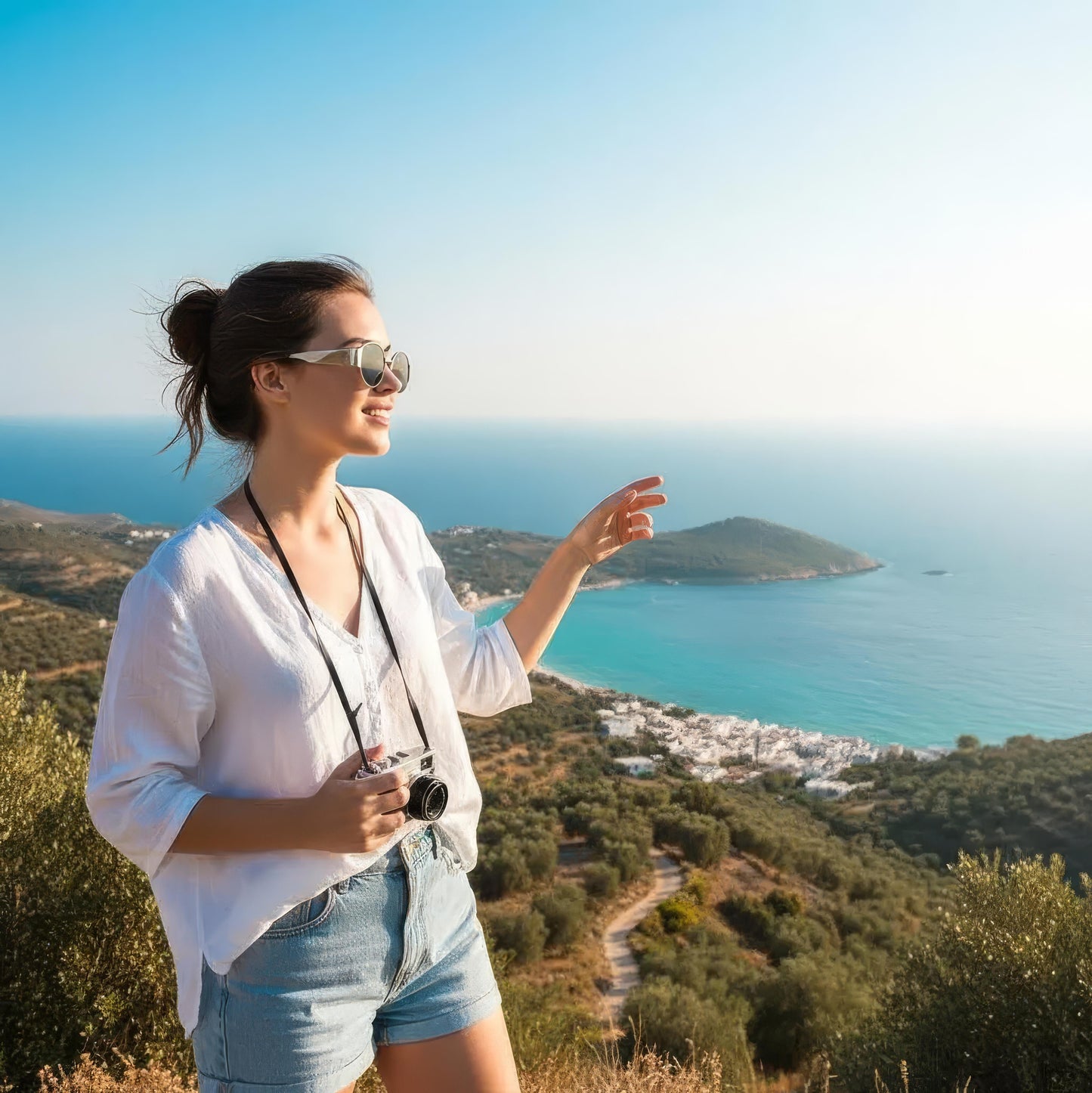Elegant Oval Sunglasses – UV Protection for Stylish Eye Safety and All-Day Comfort