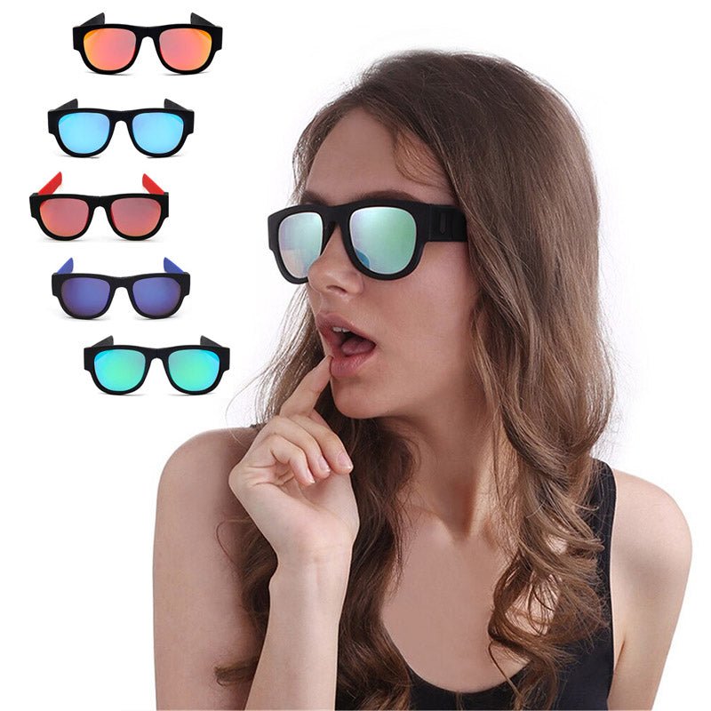 Foldable Active Lifestyle Sunglasses – UV Protection for On-the-Go