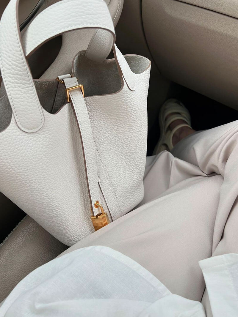 Handbag – Elegant Leather Design with Luxurious Gold Accents