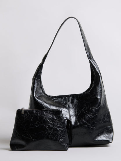 Leather Tote Bag – Spacious Design with Mini Organizer for Everyday Convenience