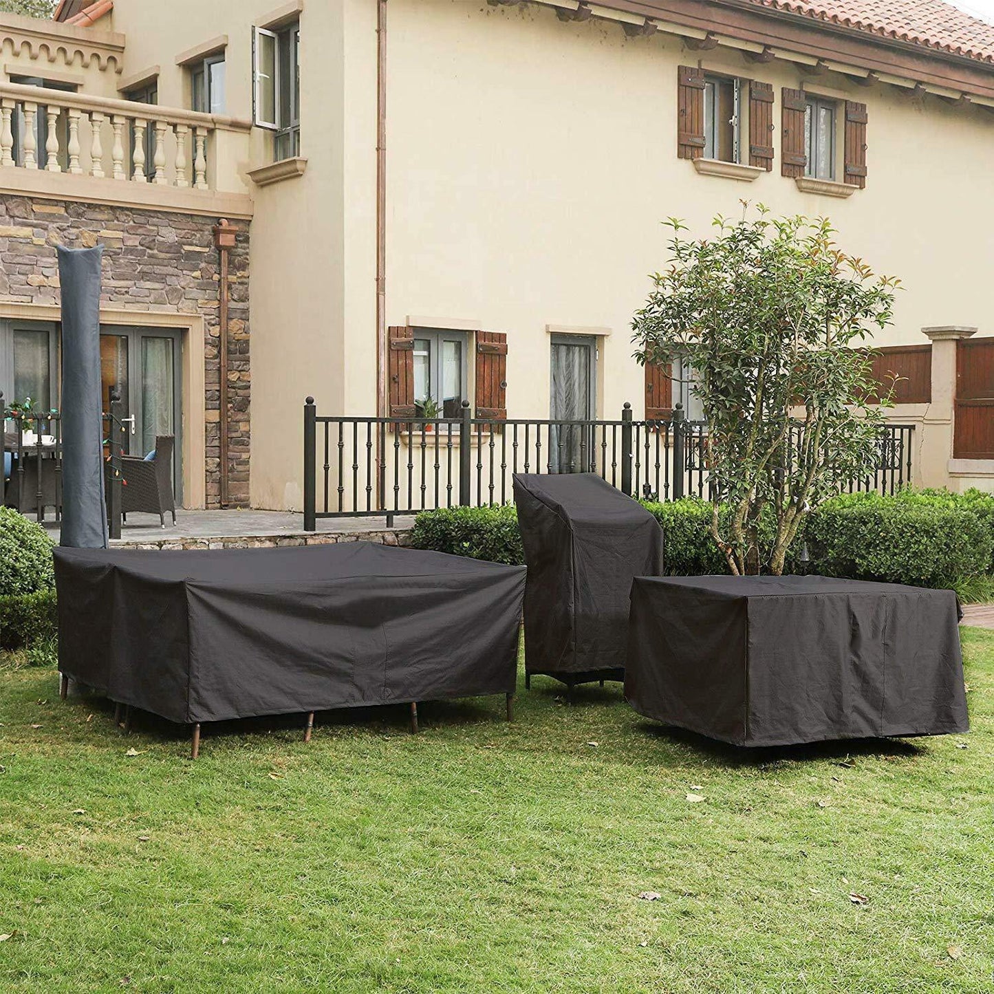 Modern Outdoor Furniture Cover – Waterproof Protection for Year-Round Defense Against Sun and Rain
