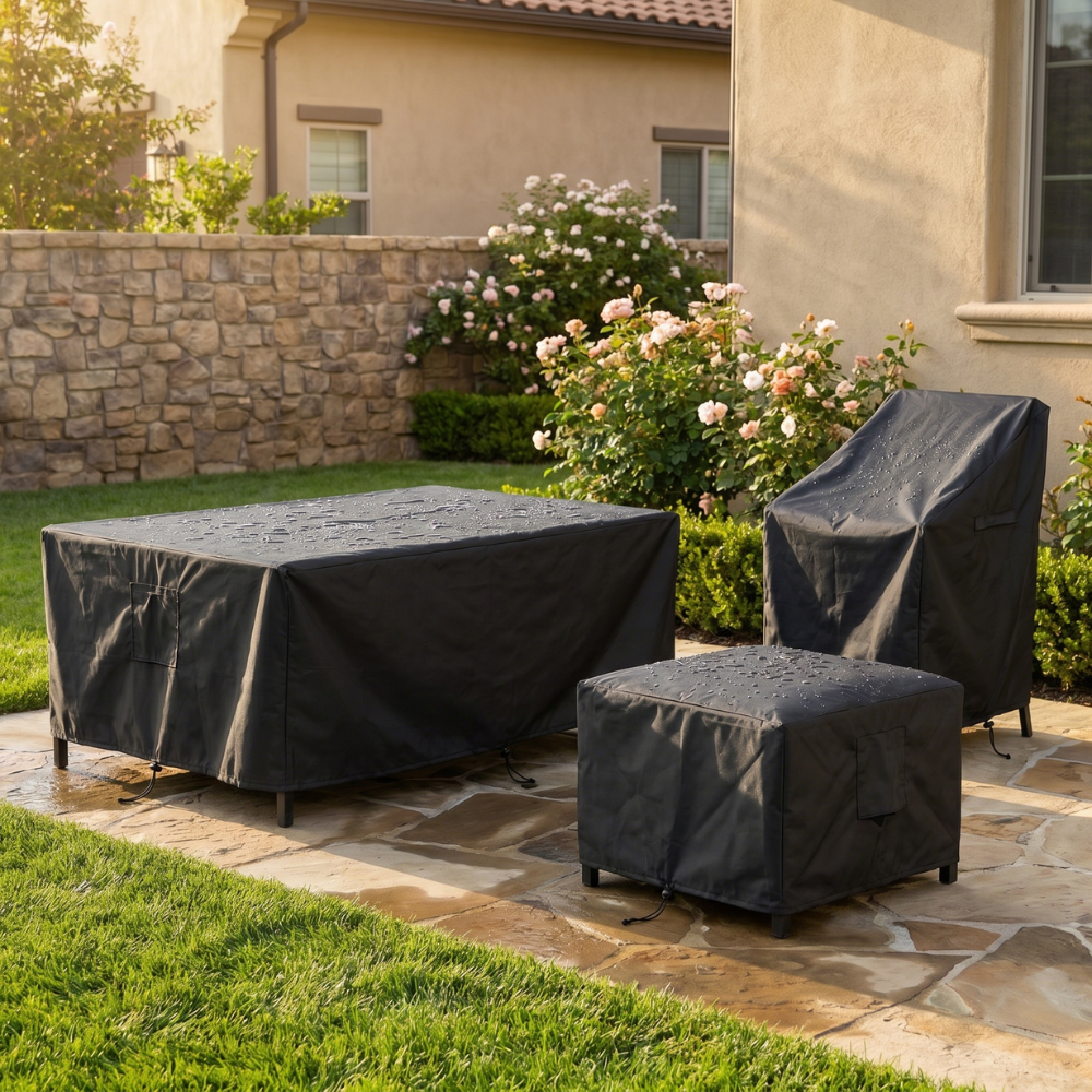 Modern Outdoor Furniture Cover – Waterproof Protection for Year-Round Defense Against Sun and Rain