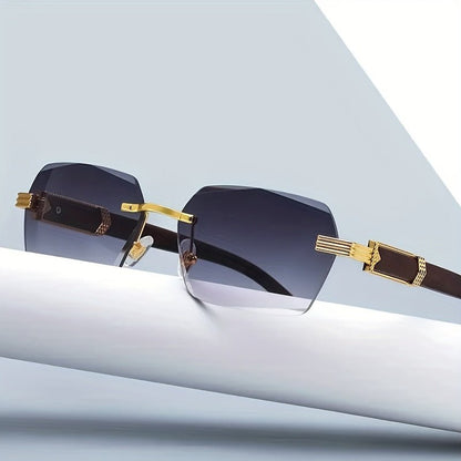 Rimless Unisex Sunglasses – Lightweight Design with UV Protection for All-Day Comfort