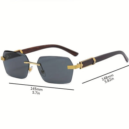 Rimless Unisex Sunglasses – Lightweight Design with UV Protection for All-Day Comfort