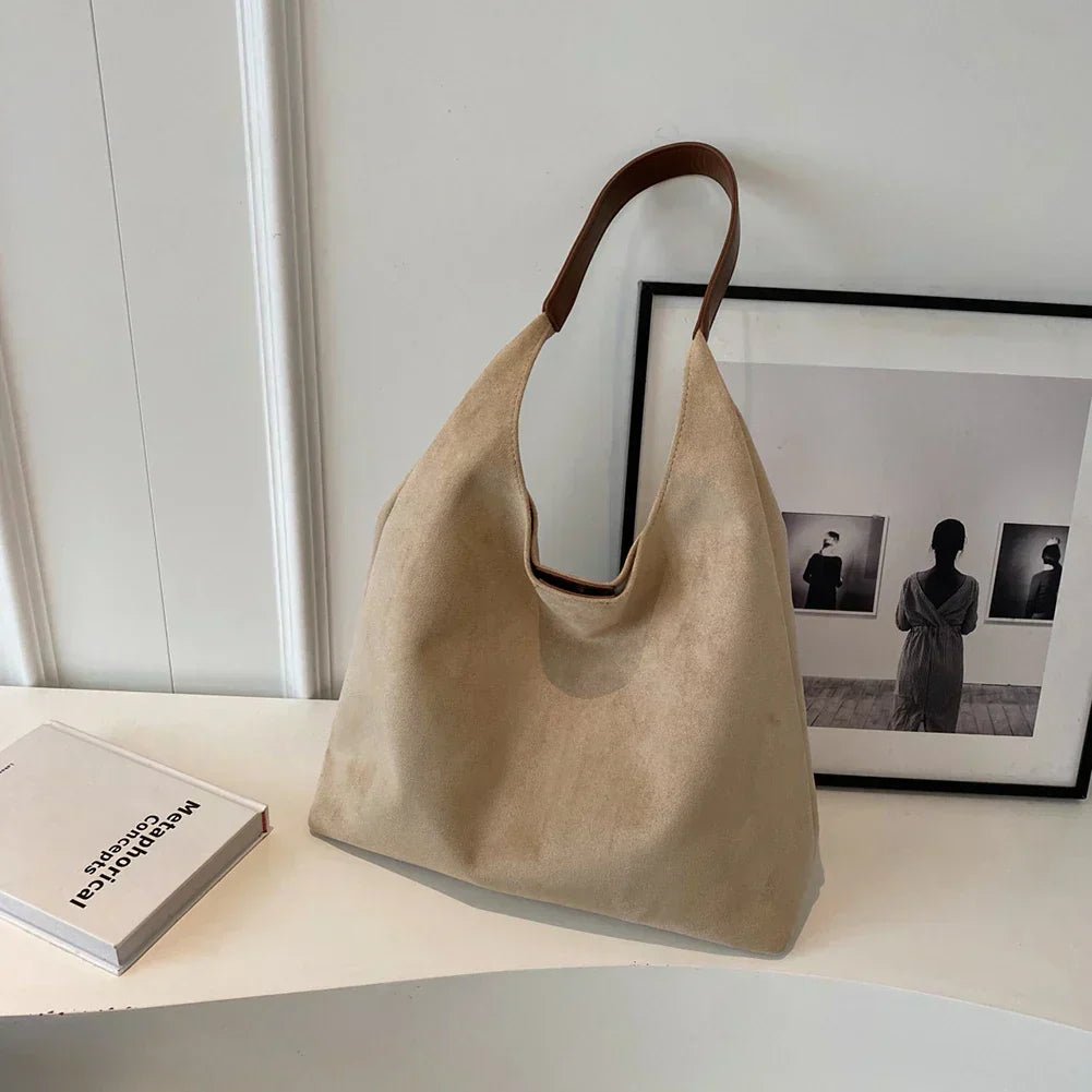 Stylish Suede Design Women's Handbag for Effortless Everyday Elegance