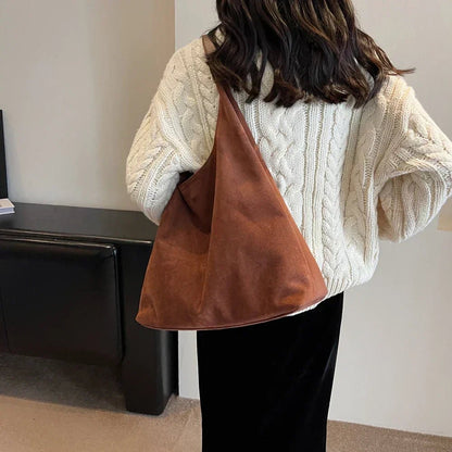 Stylish Suede Design Women's Handbag for Effortless Everyday Elegance