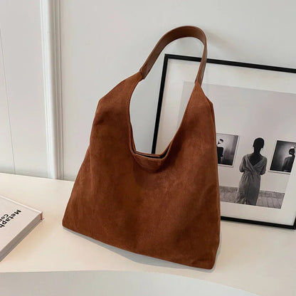 Stylish Suede Design Women's Handbag for Effortless Everyday Elegance