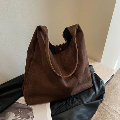 Stylish Suede Design Women's Handbag for Effortless Everyday Elegance