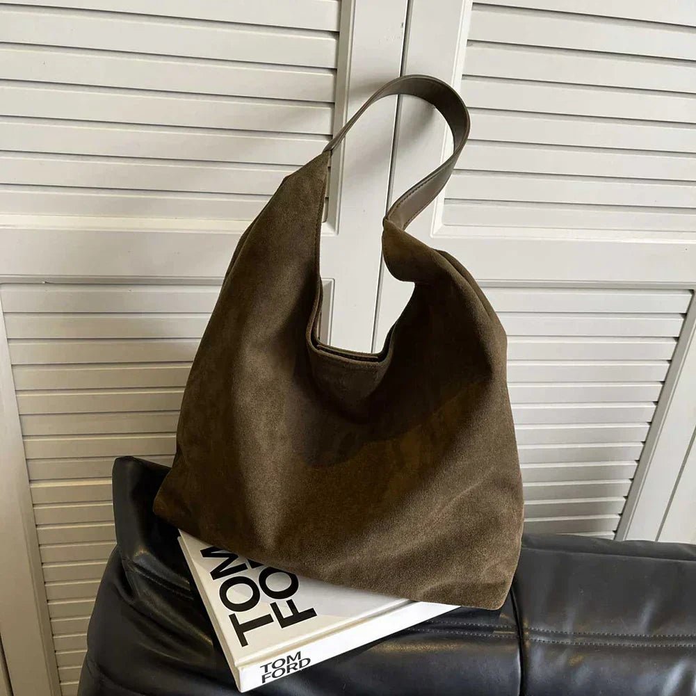 Stylish Suede Design Women's Handbag for Effortless Everyday Elegance