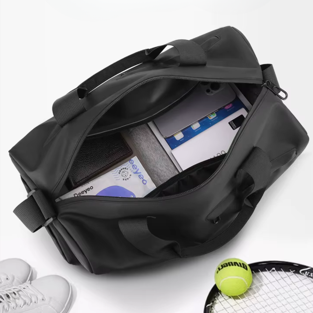 Waterproof Gym Bag – Stylish Design with Separate Shoe Compartment for Organized Fitness Gear