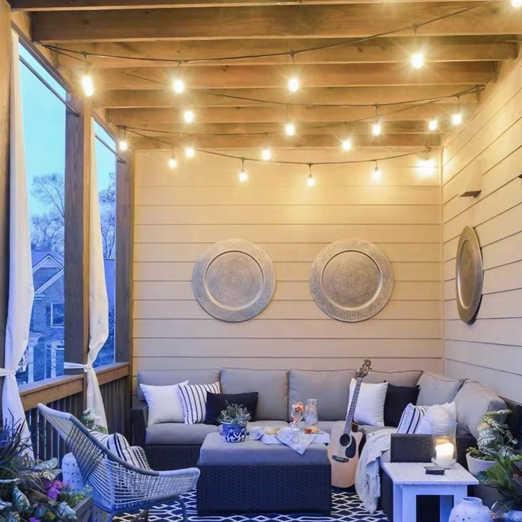 Weatherproof Outdoor Festoon Lights – Warm Illumination for Enchanting Garden Gatherings