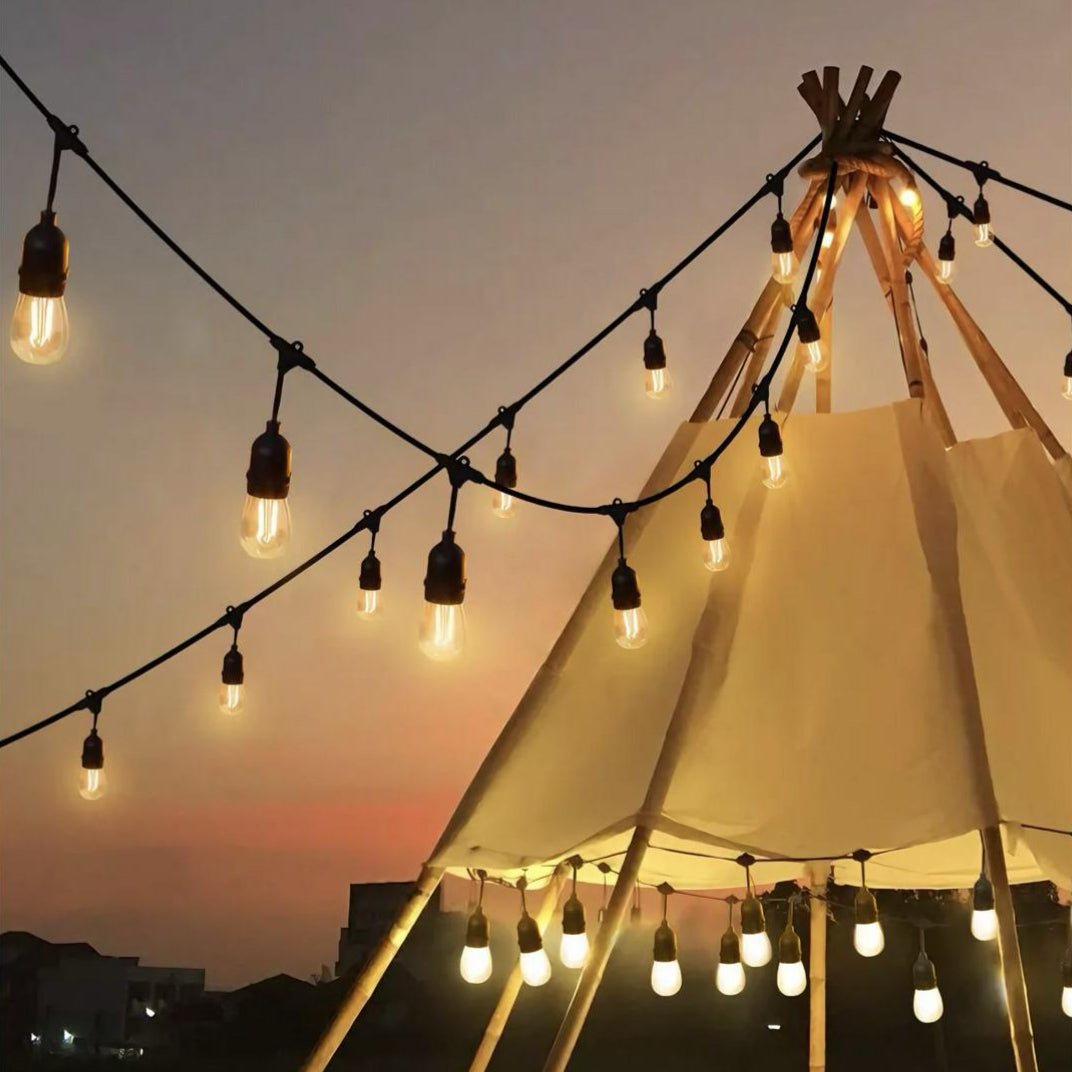 Weatherproof Outdoor Festoon Lights – Warm Illumination for Enchanting Garden Gatherings