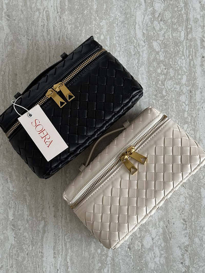 Women's Handbag – Handwoven Leather Design for Organized Style and Elegance