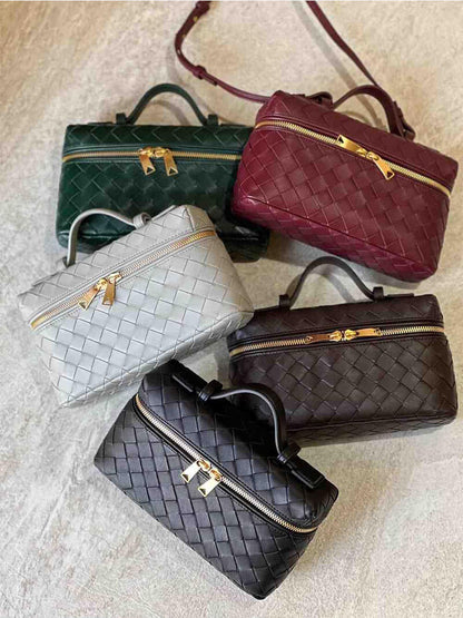 Women's Handbag – Handwoven Leather Design for Organized Style and Elegance