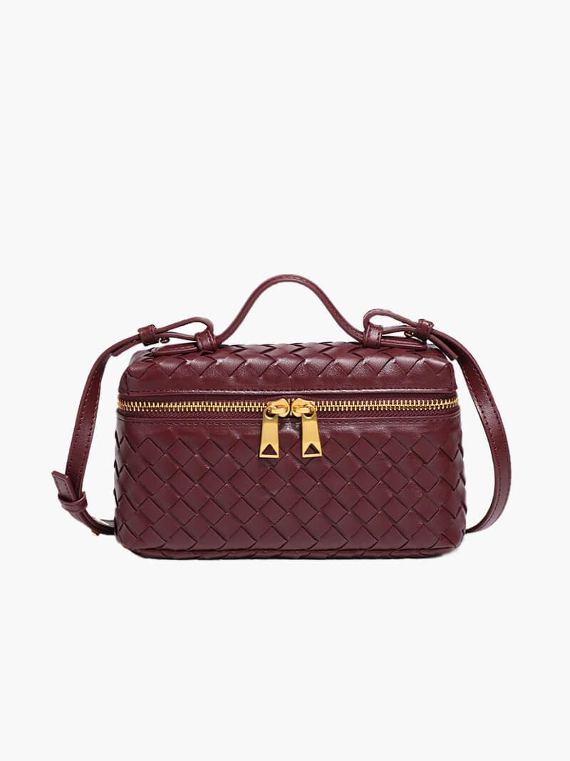 Women's Handbag – Handwoven Leather Design for Organized Style and Elegance