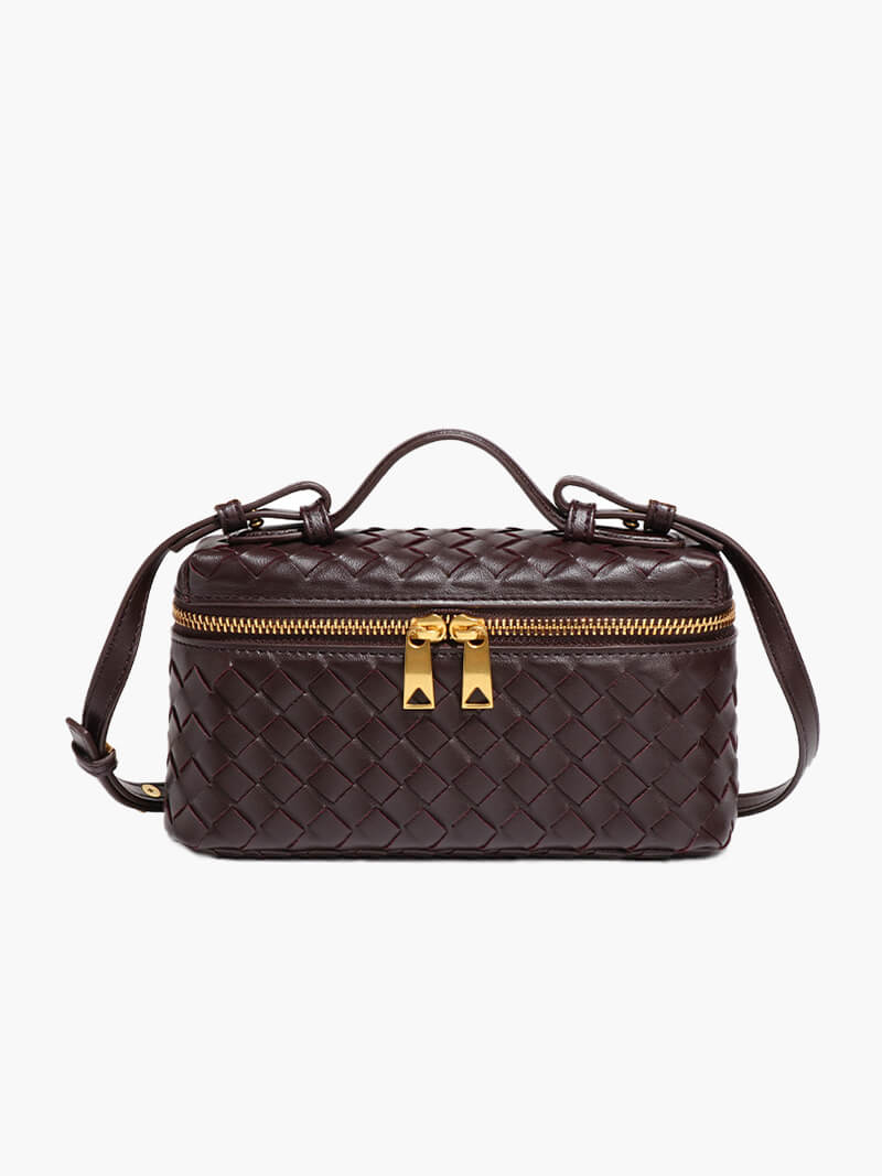 Women's Handbag – Handwoven Leather Design for Organized Style and Elegance