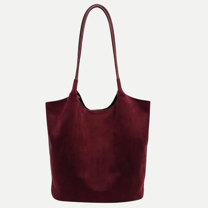 Women's Tote Bag – Luxurious Suede with Large Capacity for Everyday Elegance
